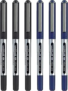 قلم جوهر ژل Uni-ball Eye Micro Ub-150 – 0.5 میلی متر – بسته 6-3 x مشکی، 3 x آبی