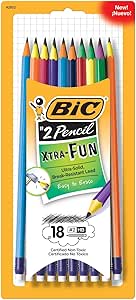 مداد گرافیتی BIC Xtra-Fun, 2 Lead, 18-Count