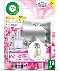 پخش کننده عطر روغن معطر Air Wick Plug-in با رایحه شکوفه گیلاس، 19 میلی لیتر
