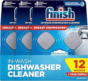 پاک کننده ماشین ظرفشویی Finish In-Wash: چربی و دوده پنهان شده را تمیز کنید، 3 عدد (بسته 4 عددی)