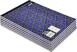 Maxi Notebook A4 140 Pages [بسته 6 عددی]، مناسب برای کسب و کار، اداره، مدرسه، جلسات، دفتر خاطرات، مجله و غیره.