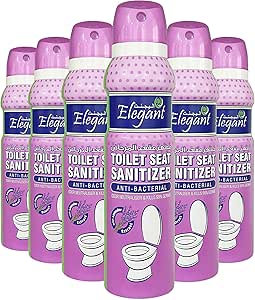اسپری ضد عفونی کننده صندلی توالت ظریف – بسته 6 تایی – 150 میلی لیتری – ضد عفونی کننده صندلی توالت – ضد باکتری – خنثی کننده بو – 99.9% محافظت از میکروب با عصاره اسطوخودوس