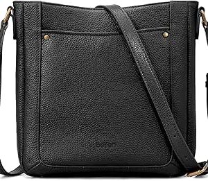 کیف های زنانه کوچک چرم واقعی befen، کیف های دستی شانه ای زنانه با بدنه متقاطع با اسلات کارت مسدود کننده RFID