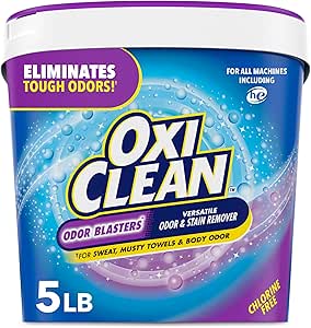 پودر پاک کننده بو و لکه OxiClean Odor Blasters، پاک کننده بوی لباسشویی، 5 پوند