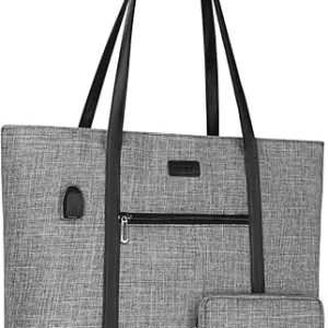 کیف لپ‌تاپ MOSISO پورت USB برای زنان، سازمان‌دهنده سبک وزن کیف مسافرتی کار مسافرتی با کیف کوچک