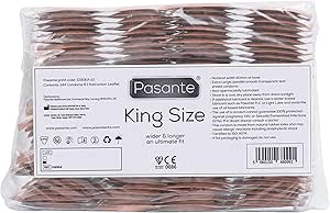 کاندوم پاسانت کینگ پک 144 | گسترده تر و طولانی تر | 60 میلی متر عرض | Ce Kitemark | زنجیر کلید
