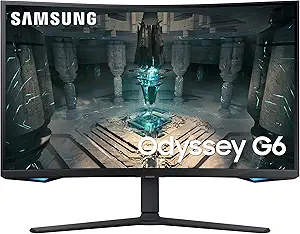 مانیتور گیمینگ خمیده 32 اینچی Odyssey QHD G65B، 240 هرتز، 1 میلی ثانیه (GTG)، HDR 600، هاب بازی، 1000R، AMD FreeSync Premium Pro، LS32BG652ENXGO