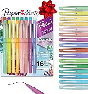 قلم نمدی با بوی کاغذ Mate Flair 16/Pkg-Nature Escape