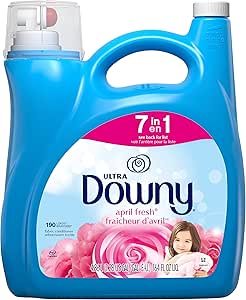 نرم کننده پارچه مایع داونی آوریل تازه (نرم کننده پارچه)، 164 اونس، 190 بار