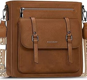 کیف زنانه RAINSMORE کراس بادی، کیف پول چرمی ضد آب کیف دستی زنانه کیف شانه، کیف مسافرتی کراس بادی
