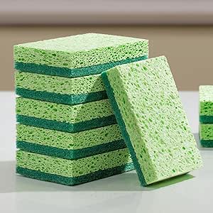 اسفنج ظرفشویی JOYMOOP Clean، اسفنج ظرفشویی نرم دو طرفه بدون خش، ایمن برای ظروف نچسب، تمیز کردن آشپزخانه و منزل، بسته 6 عددی اسفنج شستشو
