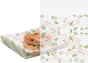 3.9 x 3.9 اینچ کیسه های شیرینی چسبنده 100 عدد کیسه های سلفون شفاف با برچسب های مهر و موم برای بسته بندی شیرینی اسنک های نانوایی هدیه دادن به مهمانی