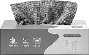 پارچه تمیزکننده میکروفایبر ALMEKAQUZ، حوله کاغذی قابل استفاده مجدد، قابل شستشو، پارچه تمیزکننده نرم و جاذب، پارچه تمیزکننده با جذب آب و روغن قوی برای شیشه، آینه، خانه، آشپزخانه، ماشین (خاکستری)