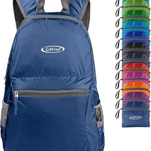 کوله پشتی 20/40 لیتری G4Free ضدآب تاشو و فوق سبک کوهنوردی کوله پشتی زنانه مردانه برای مسافرت کمپینگ پیاده روی در فضای باز