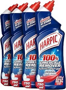 پاک کننده توالت هارپیک مایع آهک پاک کن اصلی، 4 x 750 میلی لیتر