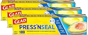 بسته بندی مواد غذایی پلاستیکی Glad® Press’n Seal® – رول 100 فوت مربعی