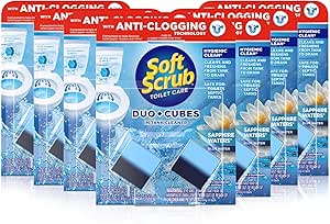 Soft Scrub In-Tank Toilet Cleaner 2ct Duo-Cubes, Sapphire Waters (بسته 7 عددی)