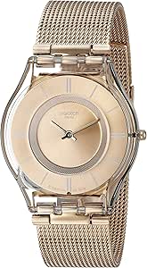 ساعت کوارتز زنانه سواچ، صفحه نمایش آنالوگ و بند استیل ضد زنگ – SFP115M