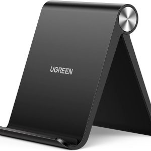 پایه تلفن قابل حمل رومیزی نگهدارنده تلفن UGREEN پایه تلفن همراه ثابت سازگار با سری آیفون 17/16/15/14 برای گوشی های iPhone 17 Pro Max Galaxy S26 Ultra S25 S24 Black All 4-7.2 اینچی