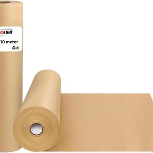 رول کاغذ بسته بندی کرافت 1 رول Red Dot Gift® (38 سانتی متر در 10 متر) مواد بازیافتی زیست تخریب پذیر، کاغذ بسته بندی طبیعی (کرافت، 38 سانتی متر در 10 متر)