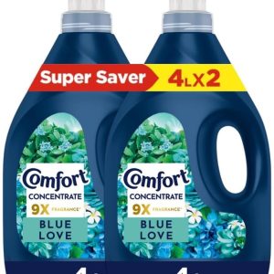 نرم کننده پارچه Comfort Concentrate، Blue Love، 4L x 2، 9x عطر