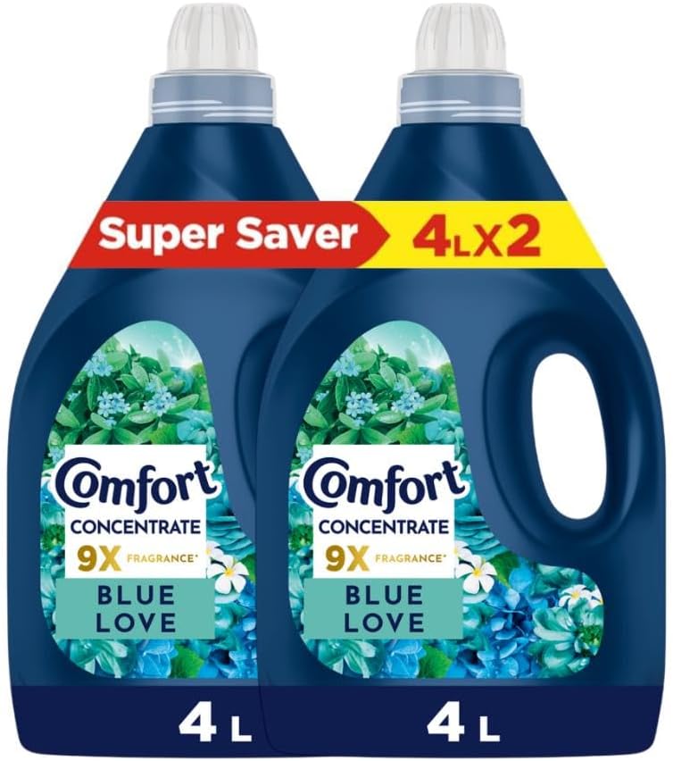 نرم کننده پارچه Comfort Concentrate، Blue Love، 4L x 2، 9x عطر