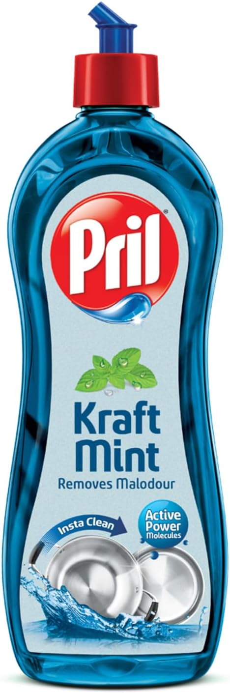 نعناع پریل کرافت - متخصص حذف ملودور 750ml| Insta Clean | مناسب برای تمیز کردن ظروف پخته شده غیر گیاهی یا غذای با بوی تند سرو شد| صفر باقی مانده سفید.