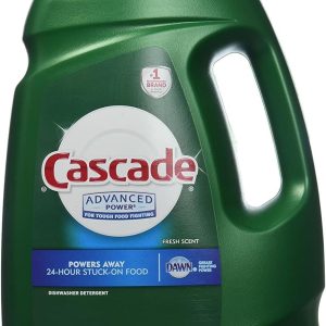 مواد شوینده ماشین ظرفشویی مایع قدرت پیشرفته Cascade with Dawn, 125-Fl. اوز، بطری پلاستیکی (125 فلون اونس)