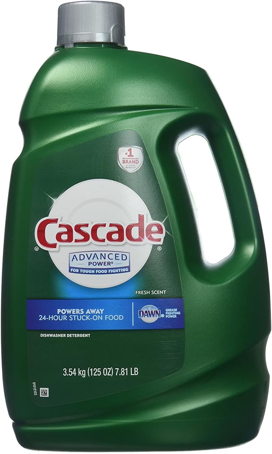 مواد شوینده ماشین ظرفشویی مایع قدرت پیشرفته Cascade with Dawn, 125-Fl. اوز، بطری پلاستیکی (125 فلون اونس)