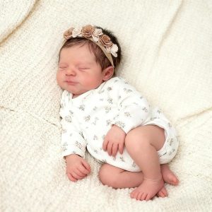 RXDOLL Reborn Baby Dolls Silicone Full Body Girl 18 inch Full Silicone Baby Dolls who look life واقعی از نظر آناتومیکی درست عروسک نوزاد عروسک نوزاد واقعی خوابیده