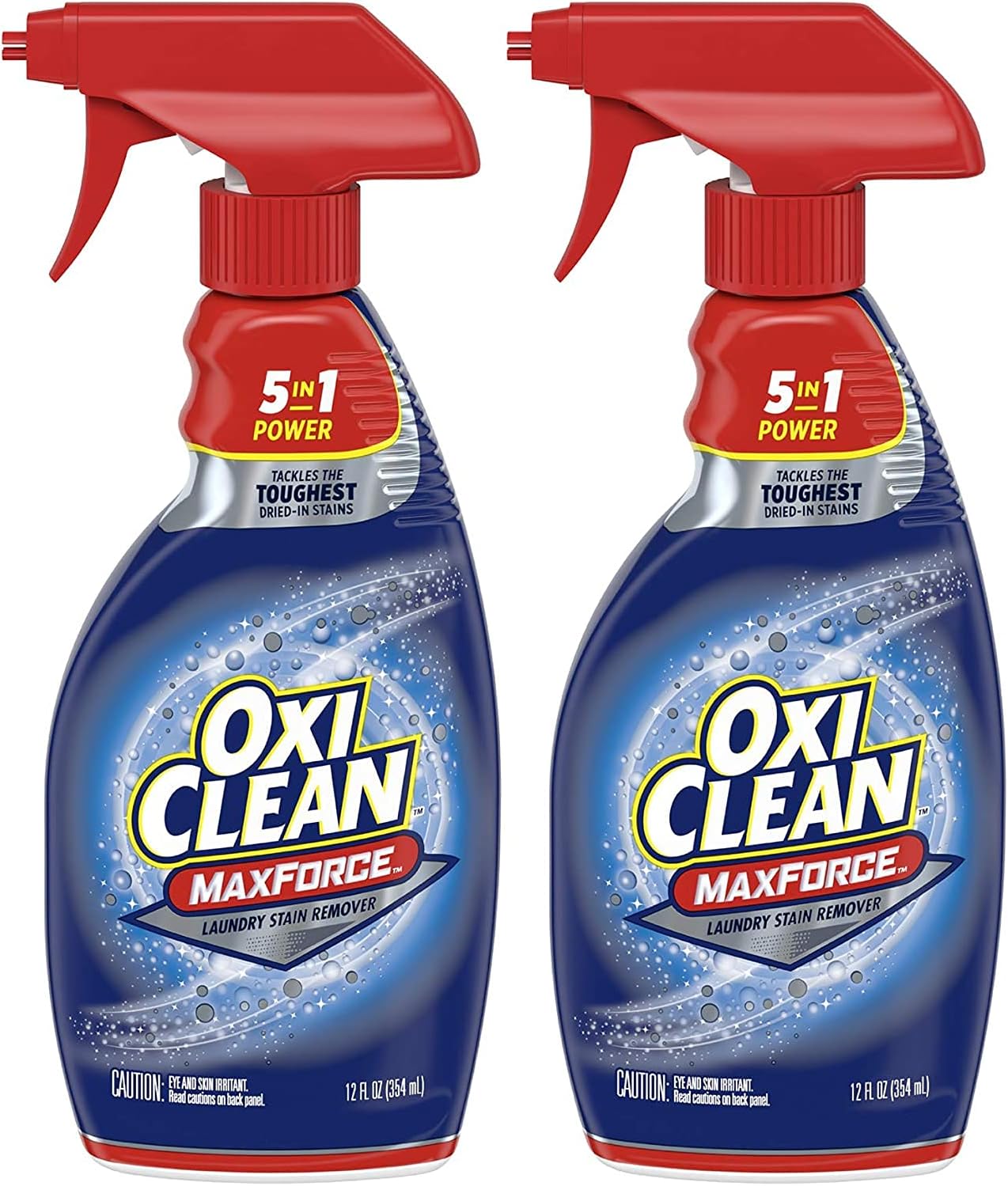 اسپری پاک کننده لکه لباسشویی قدرتمند OxiClean Max Force 5 in 1, 12 oz - 2 PK