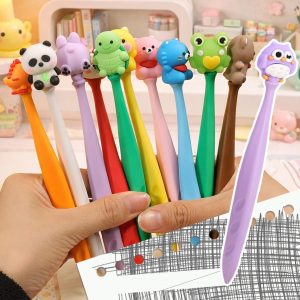 پاک کن 3Pcs Cute Animals Bobblehead Eraser for Pencils Kawaii Eraser لوازم مدرسه زیبا پاک کن کارتونی سرگرم کننده بازگشت به لوازم مدرسه هدایای کلاس درس تولد