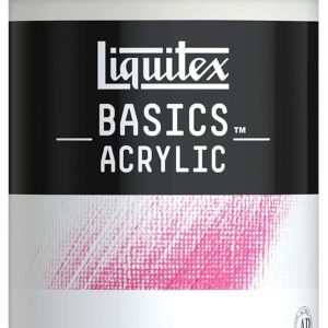 رنگ اکریلیک Liquitex Basics 8870344 Gesso، پرایمر کامل در سفید مات، آماده برای استفاده، مات، مات، برای بوم، کاغذ، سنگ، چوب، گچ – قابلمه 473 میلی لیتر