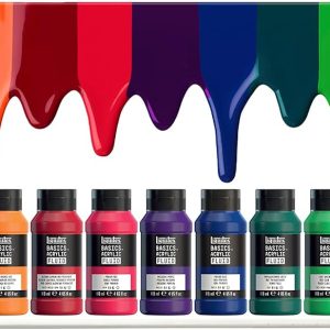 مجموعه بطری رنگ مایع اکریلیک Liquitex BASICS، 12 x 118 میلی‌لیتر (4 اونس)