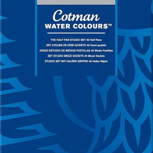 مجموعه 45 تکه استودیو 1/2 تابه آبرنگ Winsor & Newton Cotman