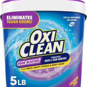 پودر پاک کننده بو و لکه OxiClean، حذف کننده بوی بد لباسشویی، 5 پوند