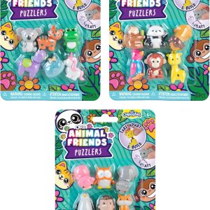 ORB Curiosities Animal Friends Erases 3 Pack – 18 مداد پاک کن زیبا و حیوانات خانگی روی میز برای بچه ها – جوایز عالی کلاس درس، مشوق ها، هدیه های مهمانی، تولد، عید پاک، هدایای کریسمس