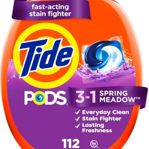 غلاف صابون شوینده لباسشویی Tide PODS، رایحه Spring Meadow، 112 عدد
