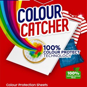 ورق های محافظ رنگ Color Catcher (1 بسته x 52 برگ)، ورق Color Catcher برای شستشوی رنگ های مخلوط برای جلوگیری از تصادفات رنگی، ساخته شده از 100٪ الیاف طبیعی و زیست تخریب پذیر