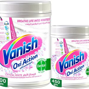 پودر لکه بر اکشن Vanish Oxi لباس سفید 900 گرم + 450 گرم