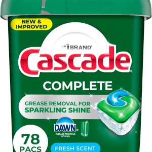 غلاف ماشین ظرفشویی Cascade Complete – Fresh Scent ActionPacs، مواد شوینده ماشین ظرفشویی، صابون ماشین ظرفشویی، غلاف های شوینده، 78 عدد