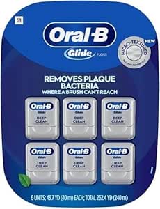 نخ دندان تمیز عمیق نعناع Oral-B Glide، 6 عدد، نخ دندان گلاید