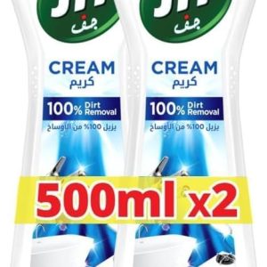 کرم پاک کننده ظرفشویی با فناوری میکرو کریستال اورجینال از بین برنده چربی، مواد غذایی سوخته و لکه های آهک، 2×500 میلی لیتر