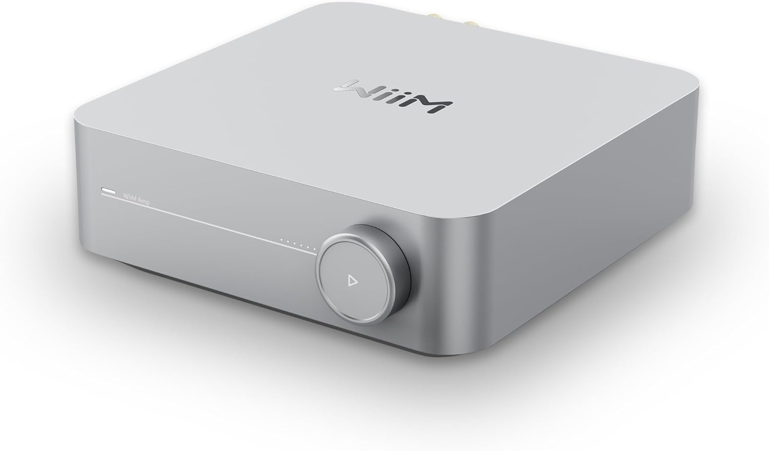 WiiM Amp: Multiroom Streaming Amplifier | سازگار با AirPlay، Google Cast، Alexa | HDMI، کنترل صوتی | پخش جریانی از Spotify، Amazon Music، Tidal و بیشتر | نقره ای