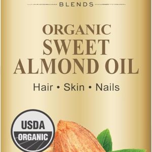 ترکیب روغن بادام ارگانیک Handcraft – 8 Fl Oz – 100% خالص و طبیعی – روغن درجه یک برای پوست و مو – روغن حامل – روغن مو و بدن – روغن ماساژ – بدون هگزان