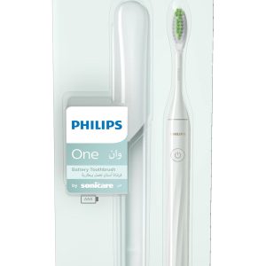 PHILIPS SONICARE One by Battery Toothbrush، Mint Light Blue، HY1100/03، مجموعه 2 تکه