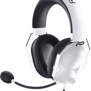 هدست بازی Razer BlackShark V2 X: صدای فراگیر 7.1 – درایورهای 50 میلیمتری – بالشتک فوم حافظه – برای رایانههای شخصی، مک، PS4، PS5، سوییچ، Xbox One، Xbox Series X|S، موبایل – جک صوتی 3.5 میلیمتری – سفید (تجدید شده)
