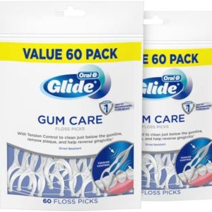 انتخاب نخ دندان Oral B Glide، مراقبت از لثه، تعداد 60، بسته 4 عددی