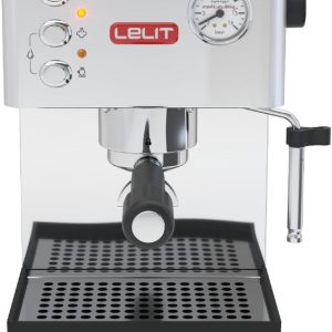 LELIT PL41EM Anna، قهوه ساز prosumer، فولاد ضد زنگ، 1000 وات، 2.7 لیتر، نقره ای