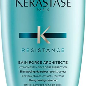 شامپو Kérastase Resistance Force Architecte شامپو ترمیم کننده موهای ضعیف و آسیب دیده فرموله شده با کمپلکس پرو کراتین
